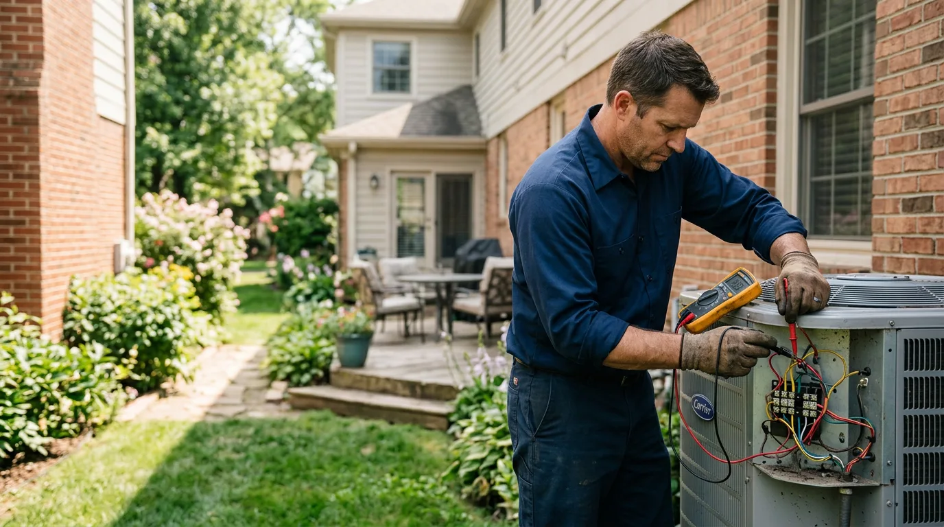 HVAC technician working near Oil Springs, KY